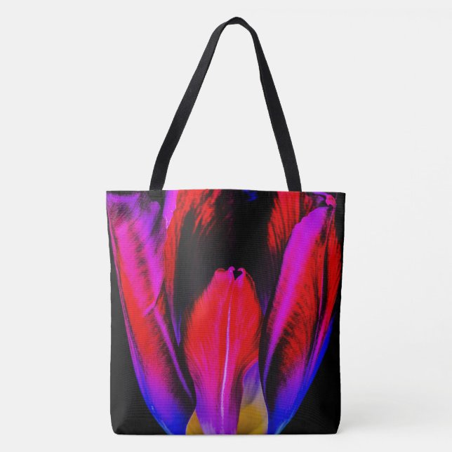 Neon Glow Tulip Tasche (Vorderseite)