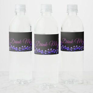 Neon Glow Water Flasche Labels für Hochzeiten
