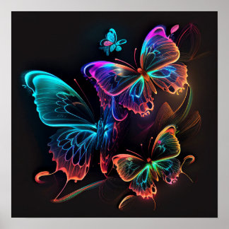 Neon Glows Poster