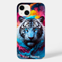 Neon Glows Tiger mystisch und ätherisch