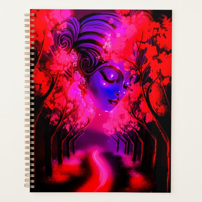 Neon Goddess in Enchanted Forest Planer (Vorderseite)