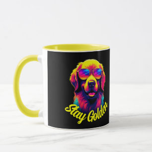 Neon Golden Retriever Tasse