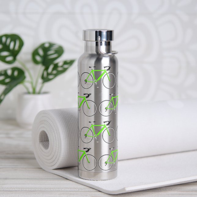 Neon Green Bicycle Trinkflasche (Yoga)