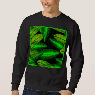 Neon Green Blätter Art. Jetzt kaufen Sweatshirt