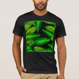 Neon Green Blätter Art. Jetzt kaufen T-Shirt