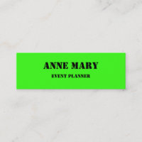 Neon Green Bright Colorful Wedding Event Planner