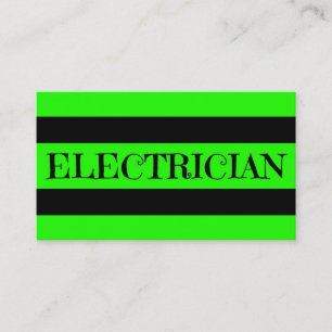 Neon Green Business Card Visitenkarte