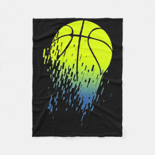 Neon Green Bysketbyll Urbyn Graphic desintegration Fleecedecke
