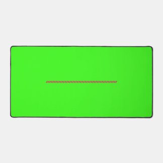 Neon Green Desk Mat With Pink Accent – Customize