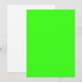Neon Green Flat Dankeschön Card - Anpassbar Dankeskarte
