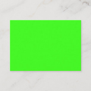 Neon Green Flat Platzkarte - individuell einstellb