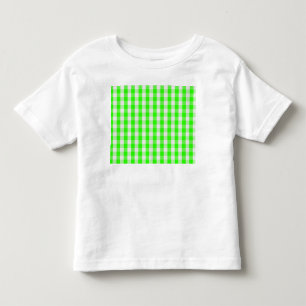 Neon Green Gingham Pattern von Shirley Taylor Kleinkind T-shirt