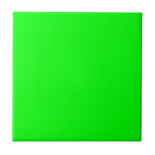 Neon green hex 00FF00 Fliese