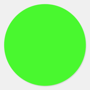 Neon Green Light Bright Fashion Color Trend 2014 Runder Aufkleber