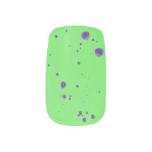 Neon Green Lila Splotches