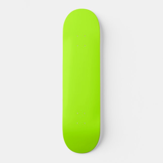 Neon-Green-Mode-Monogramm Skateboard (Vorderseite)