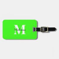 Neon Green Monogram Individuelle Name Gift Fvor Cl