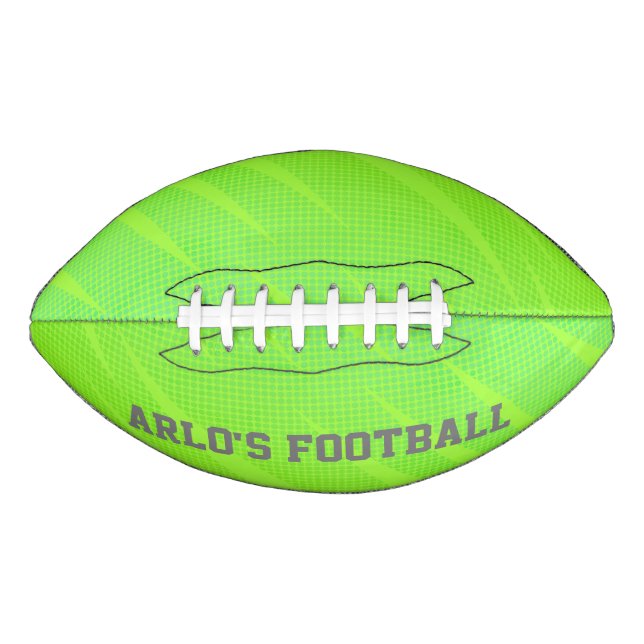 Neon Green Personalisiert Kid's Football (Vorderseite)