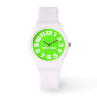 Neon Green Personalisiert Women's Watch