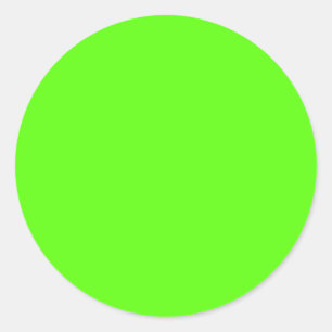 Neon Green Runder Aufkleber