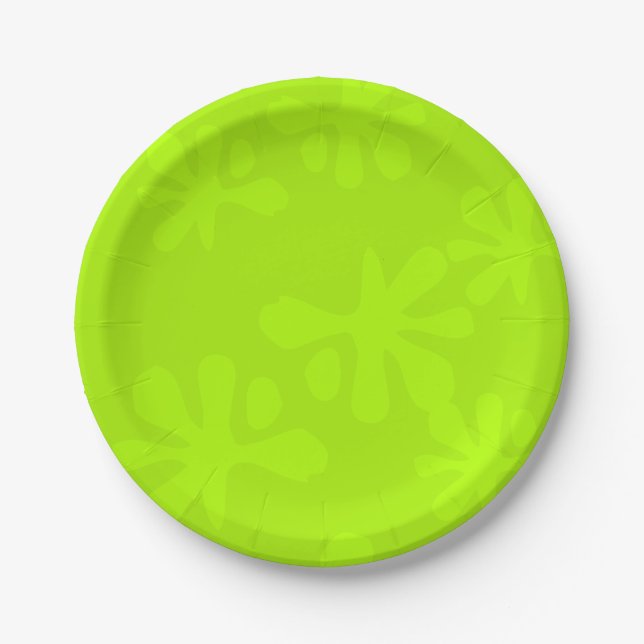 Neon Green Slice Spaß Kids Party Pappteller (Vorderseite)