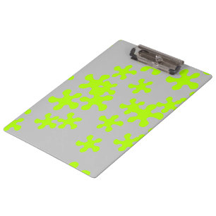 Neon Green Slime Graue Kinder Spaß Klemmbrett