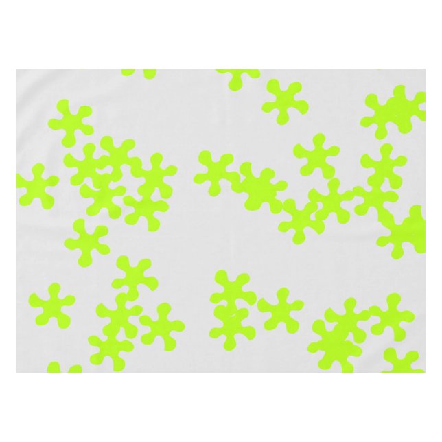 Neon Green Slime Graue Kinder Spaß Tischdecke (Vorderseite (Horizontal))