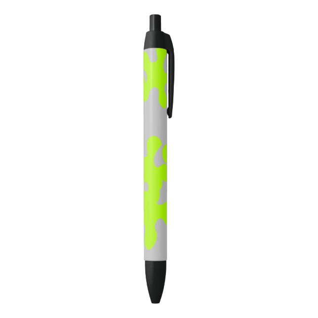 Neon Green Slime Grauspass Kugelschreiber (Unterseite (Vertikal))