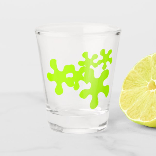 Neon Green Slime Spaß Schnapsglas (Vorderseite)