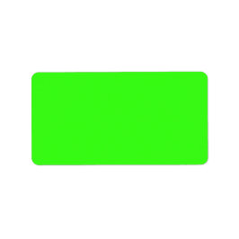 Neon Green Solid Color Adressaufkleber