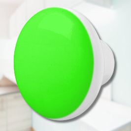 Neon Green Solid Color | Classic Keramikknauf