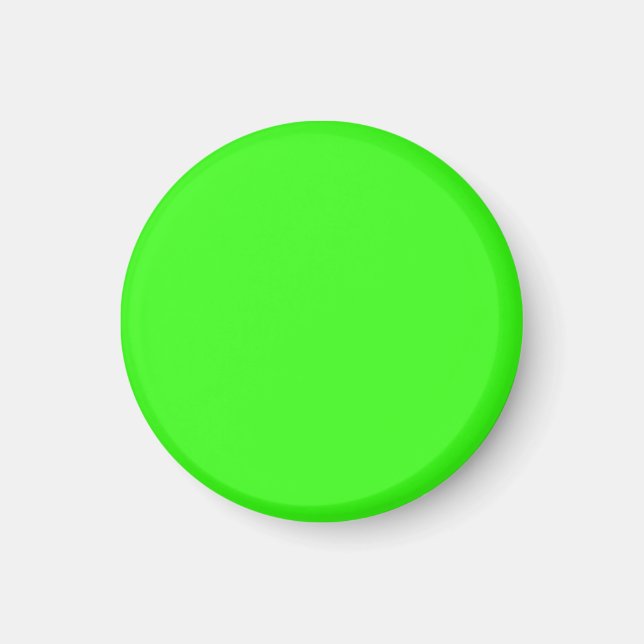 Neon Green Solid Color | Classic Magnet (Vorne)