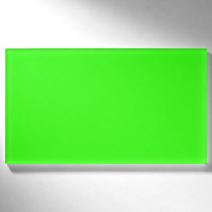 Neon Green Solid Color   Classic Namenschild