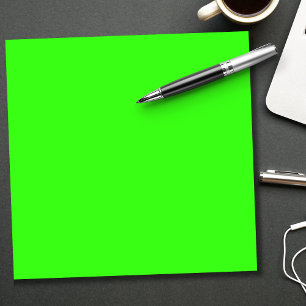 Neon Green Solid Color   Classic Notizblock