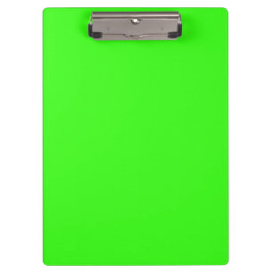 Neon Green Solid Color Klemmbrett