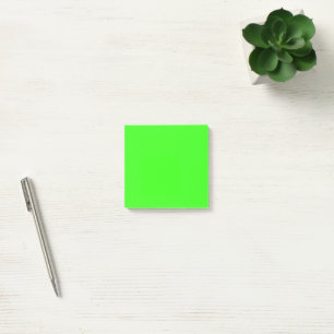 Neon Green Solid Color Post-it Klebezettel