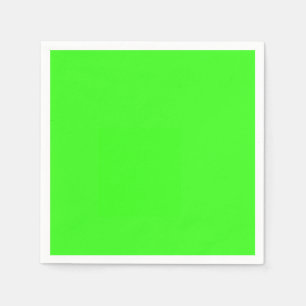 Neon Green Solid Color Serviette