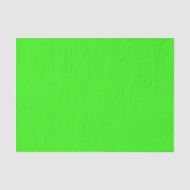 Neon Green Solid Color Tissue Paper Seidenpapier (Vorderseite)