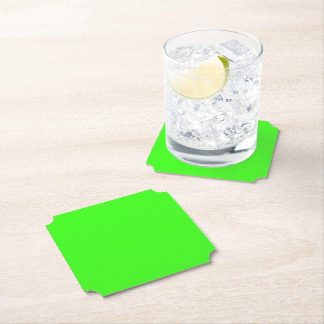 Neon Green Ticket Paper Untersetzer (Vor Ort)