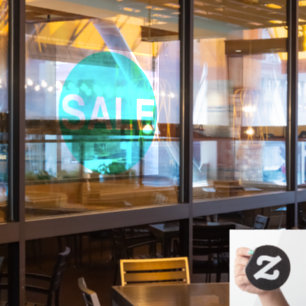 Neon Green Transparency Window Sale Sign Sticker