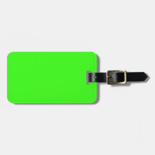 Neon Green Upscale monochromatisch Gepäckanhänger