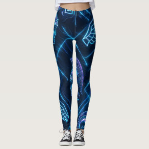 Neon Griechische Göttin Aktivkleidung   Futuristis Leggings