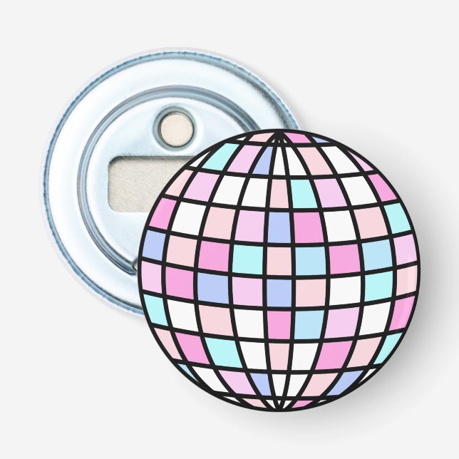 Neon Groovy Disco Flaschenöffner (Vorderseite)