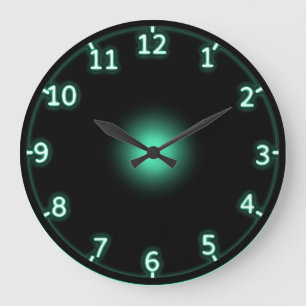 Neon Große Wanduhr
