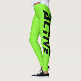 Neon Grün Active Sport Leggings