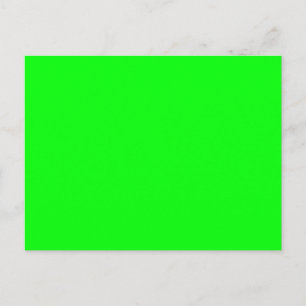 Neon-Grün-Bildschirm, helle, einfarbige coole Farb Postkarte