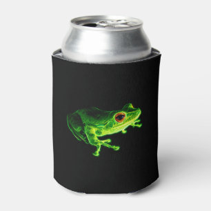 Neon Grün Electric Tree Frog - Leuchtendes Tier De Dosenkühler