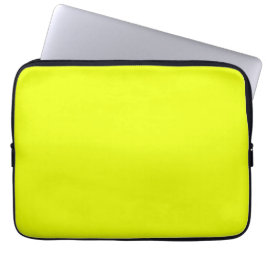 Neon grün fluoreszierende Vollfarbe Laptopschutzhülle