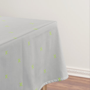 Neon-grüne Kreuze Tischdecke