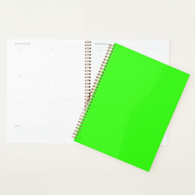 Neon-grüner anpassbarer Planer (Anzeige)